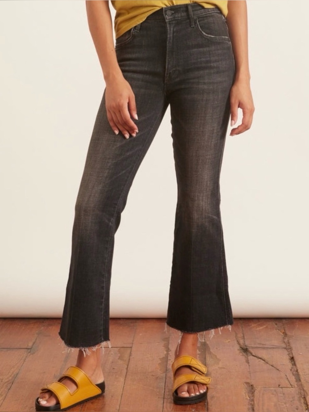 MOTHER Desperado Ankle Fray Jeans 32 Stargazing